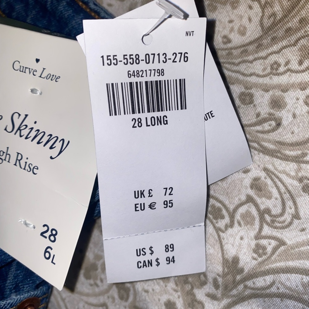 Abercrombie & Fitch jeans, medium blue denim, brand new